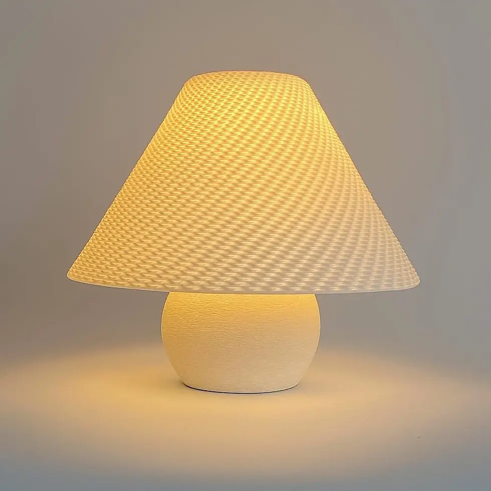 Thumbnail: 3D geprinte Aurora Weave draadloze lamp