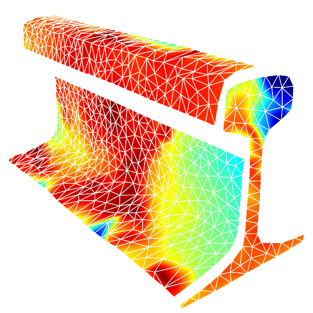 Animation of sound in a rail