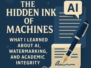 The Hidden Ink of Machines: What I Learned About AI, Watermarking, and Academic Integrity