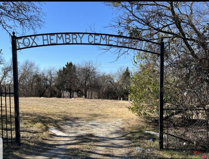Fox Hembry Cemetery entrance
