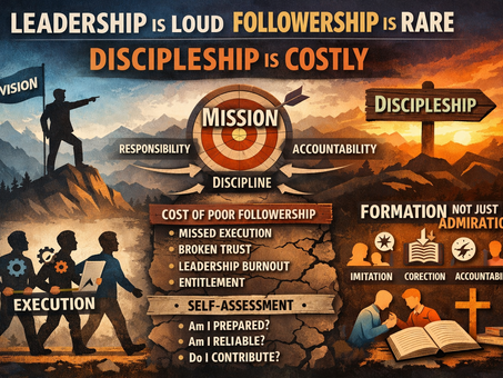 Leadership Is Loud. Followership Is Rare. Discipleship Is Costly.
