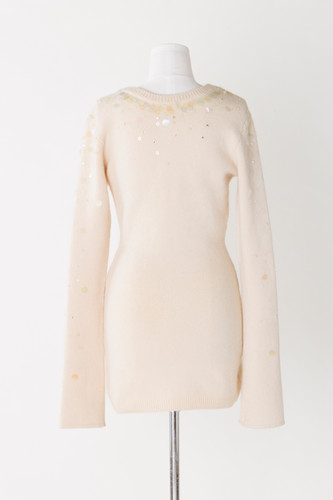 Spangle Angola Wool Knit Bra and Sweater | Flanerie