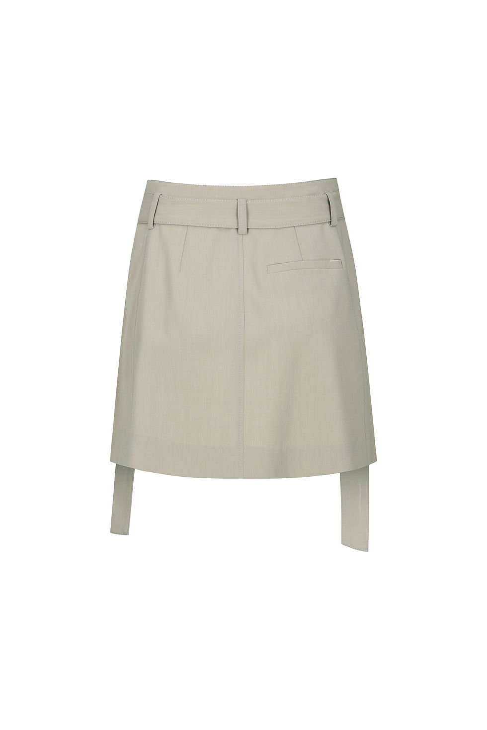 Buckle-strap Mini Skirt