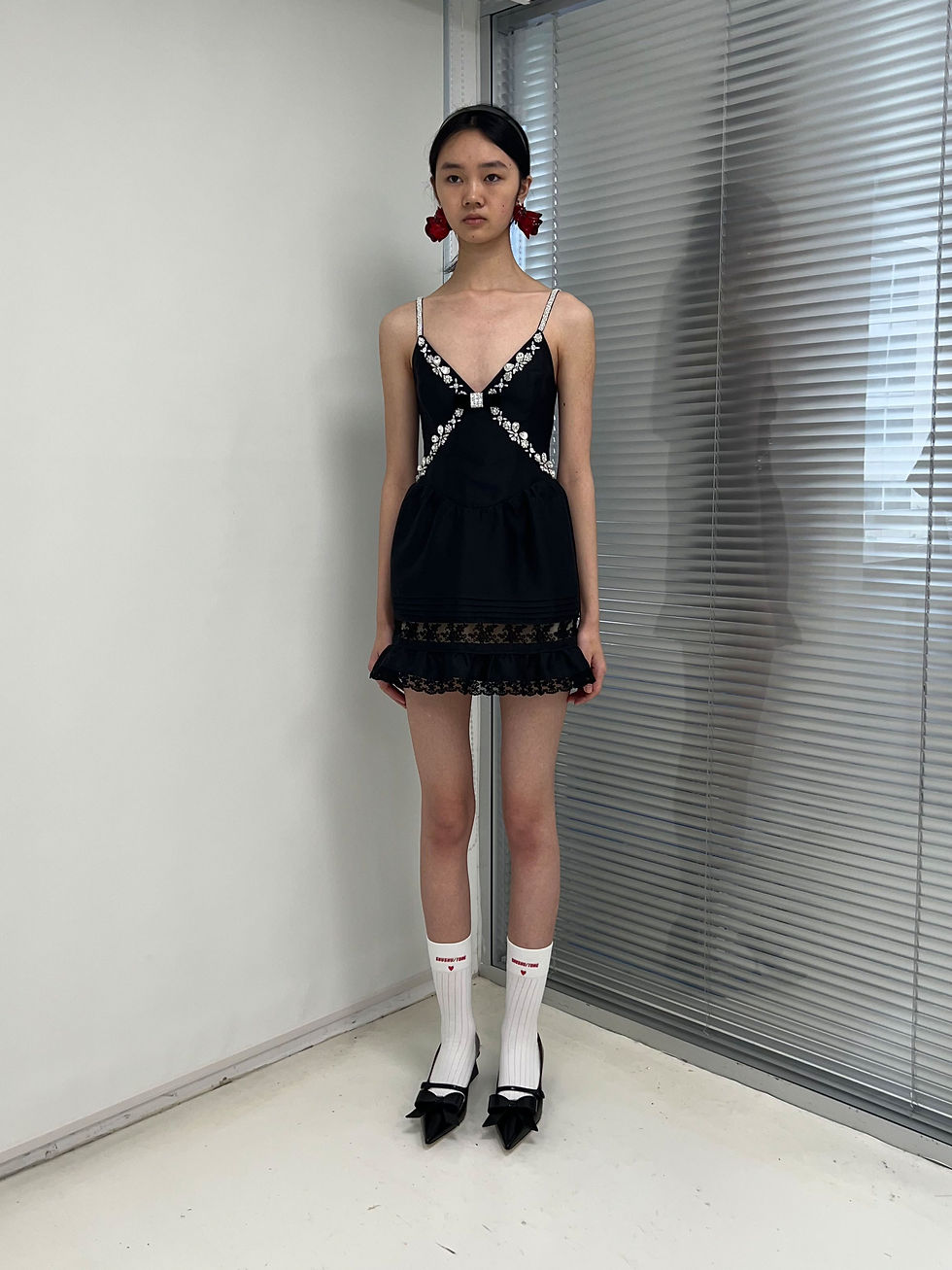 Thumbnail: Shushu/Tong Cross Beaded Dress