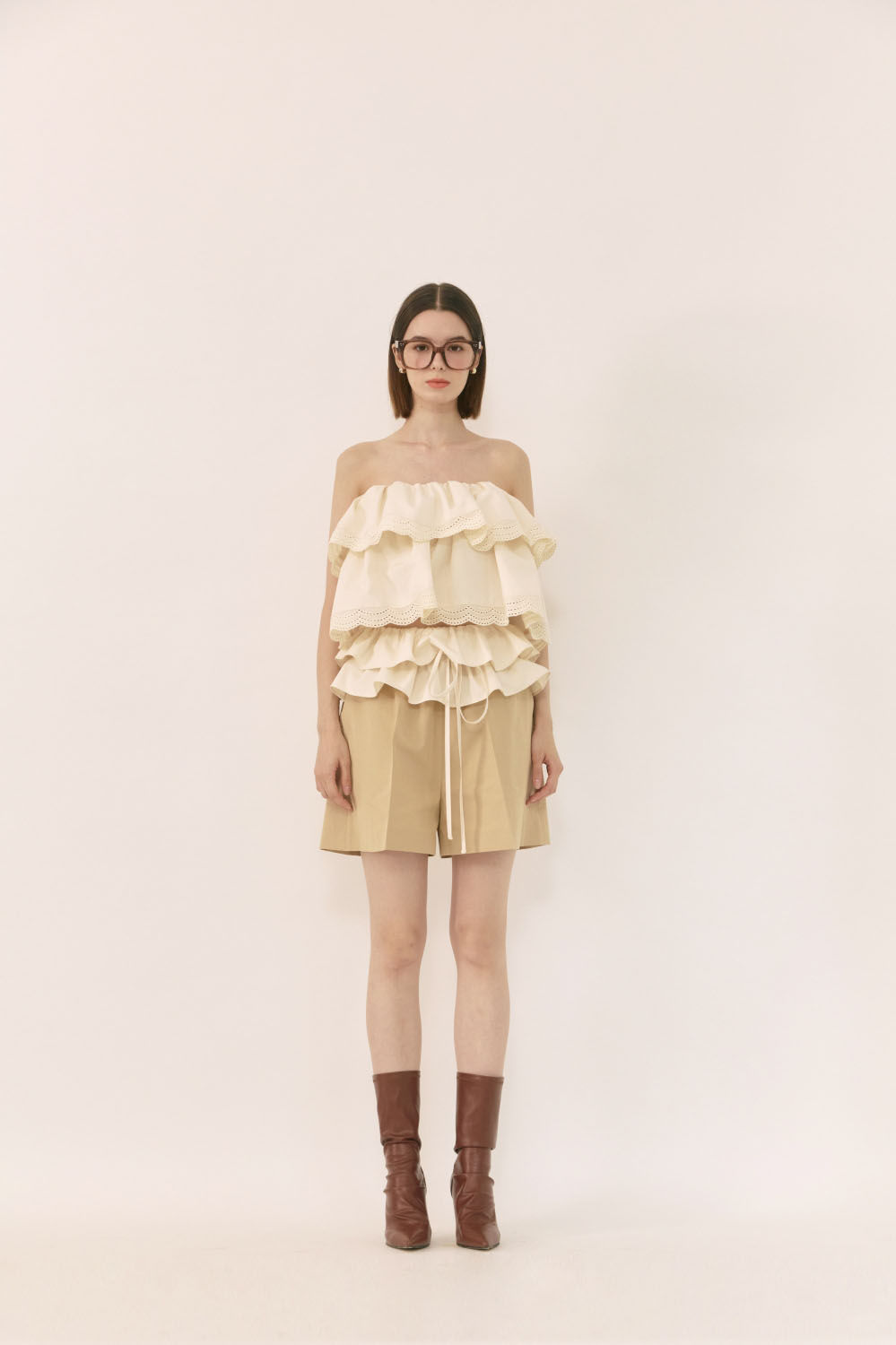 Romanchic Shirring Tube Top