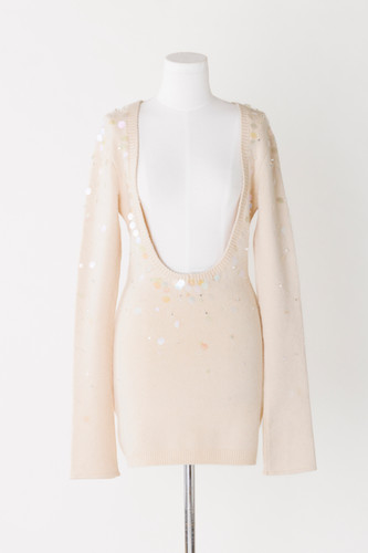 Spangle Angola Wool Knit Bra and Sweater | Flanerie