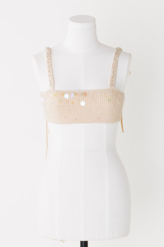 Spangle Angola Wool Knit Bra and Sweater | Flanerie