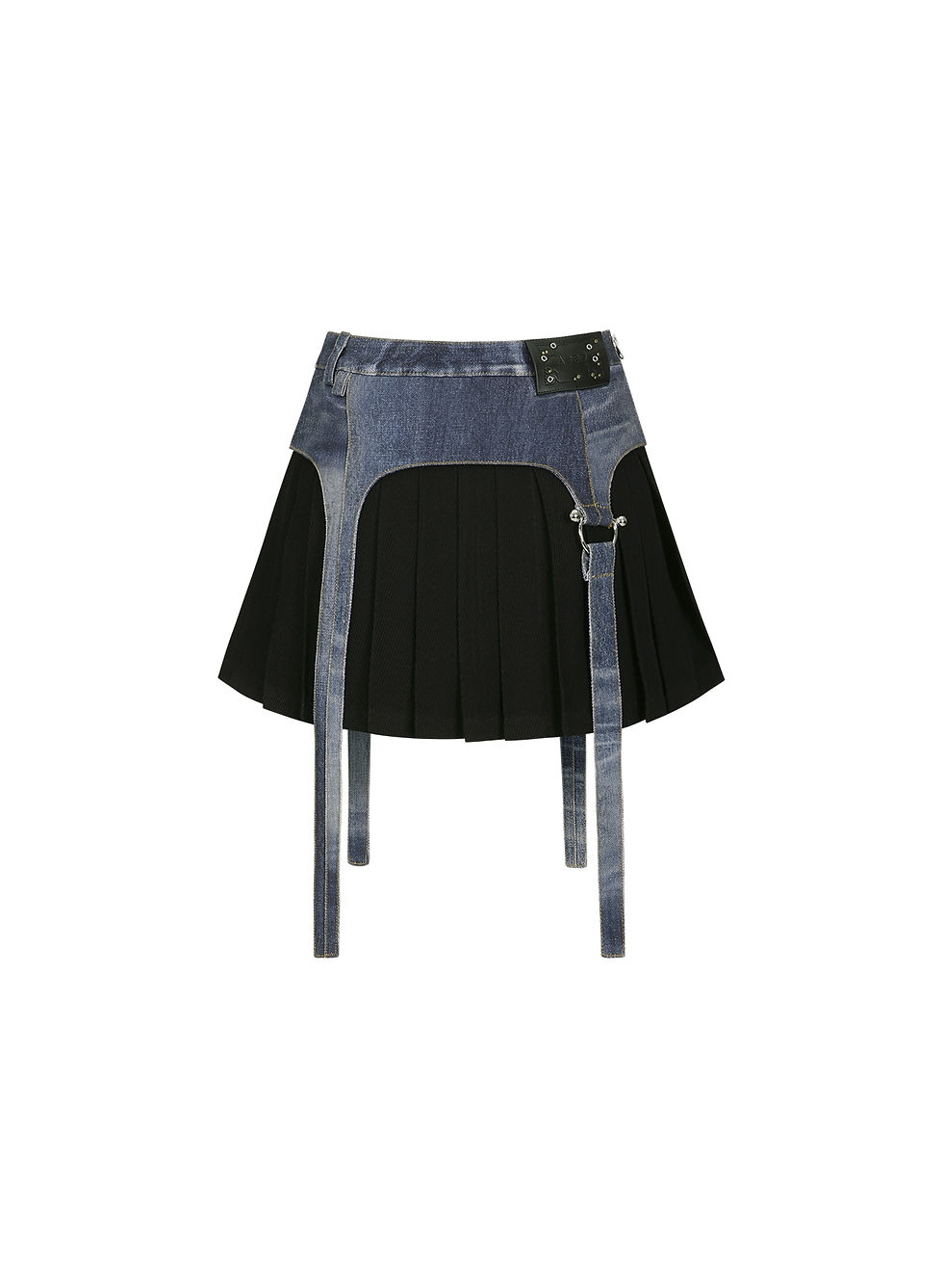 Thumbnail: Trompe L'oeil Mini Pleats Skirt