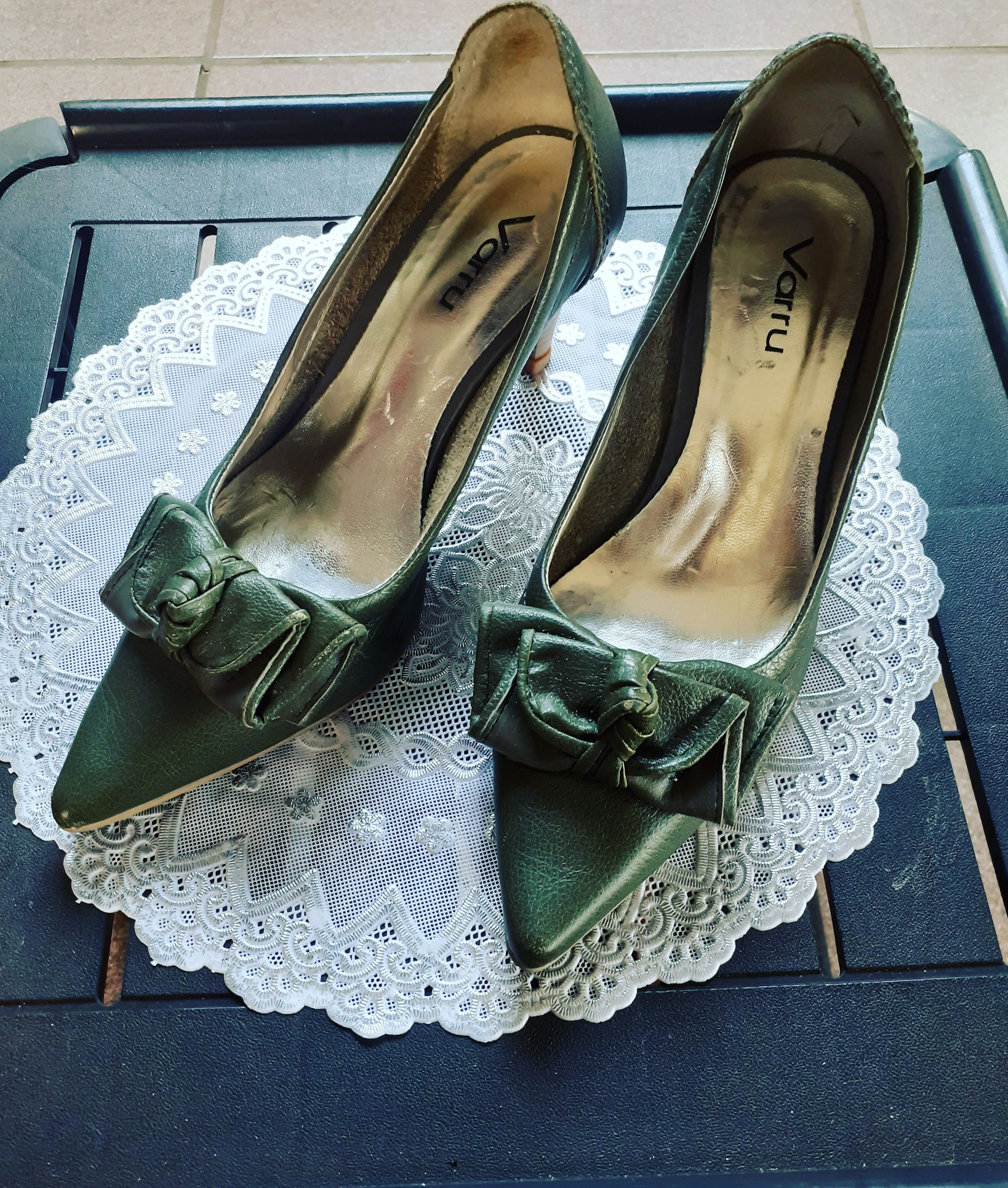 Scarpin verde N°35