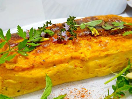 Le flan aux légumes curcuma et pissenlits