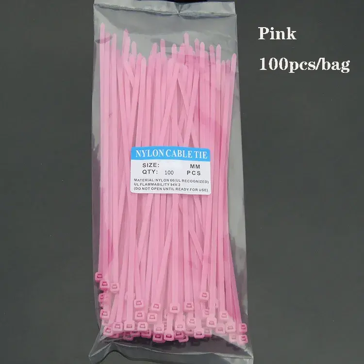 Thumbnail: Colored Cable Ties Cable Wire tie Zip Ties Fasteners PVC Nylon Cable
