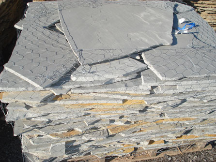 SHADY BLUE FLAGSTONE AND SLABS