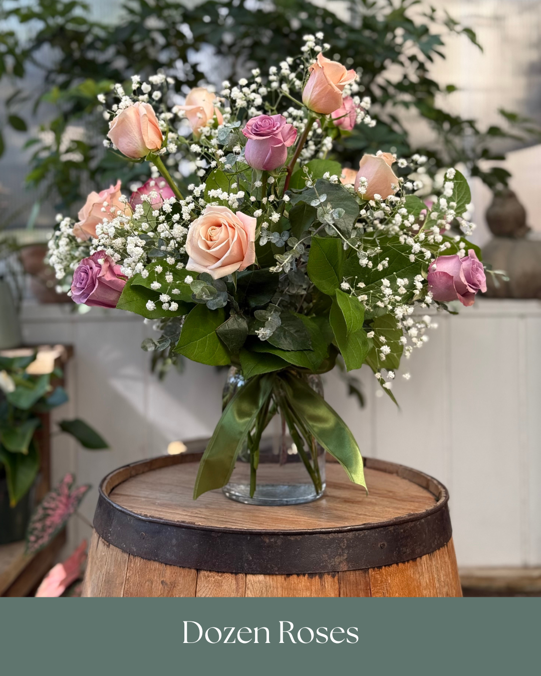 Dozen Roses Arrangement