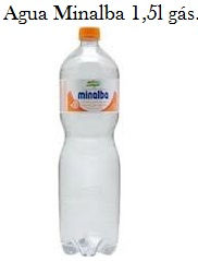 Aguá Mineral gás Minalba 1.5L c/6
