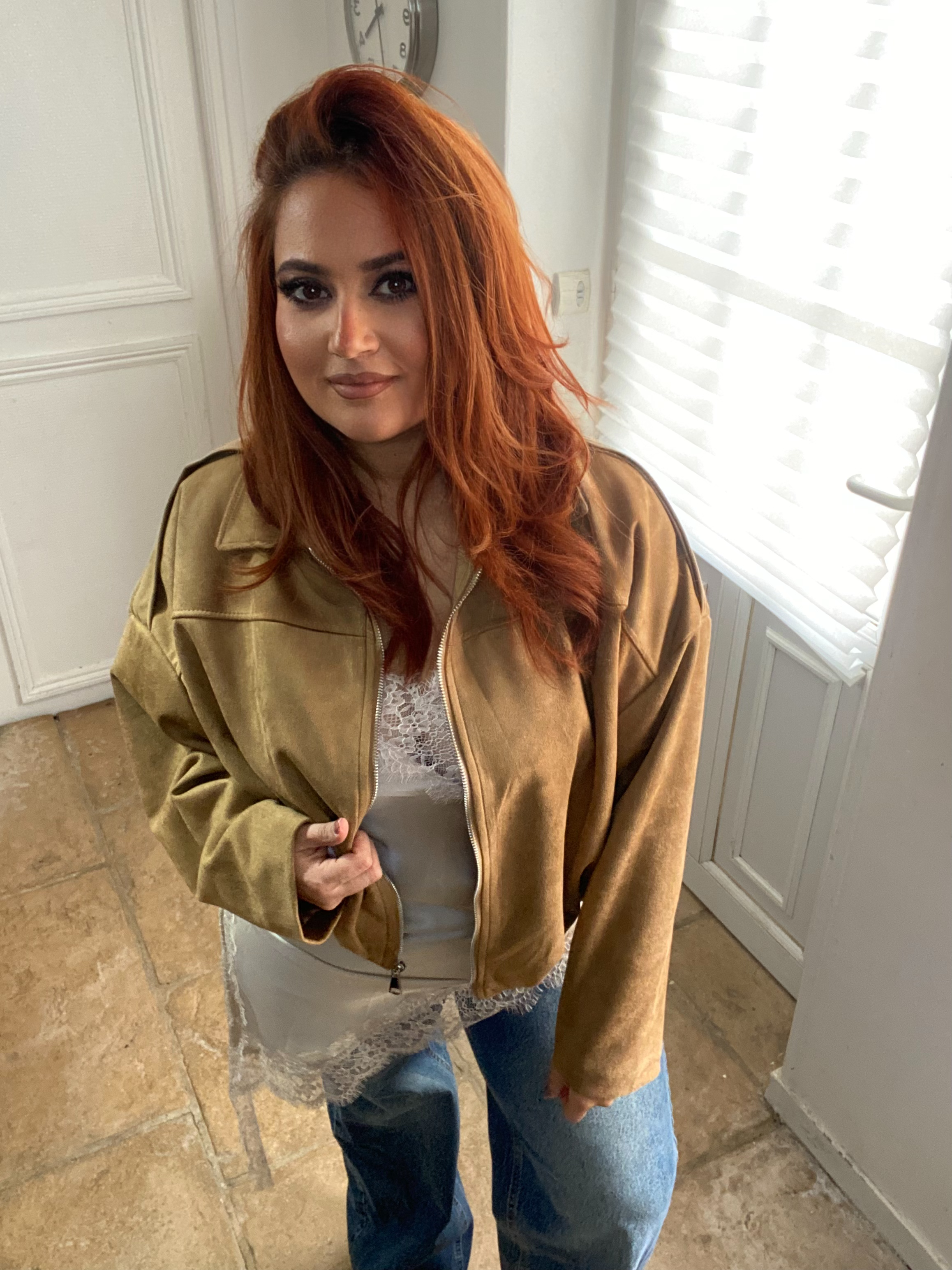 Top robe en dentelle 