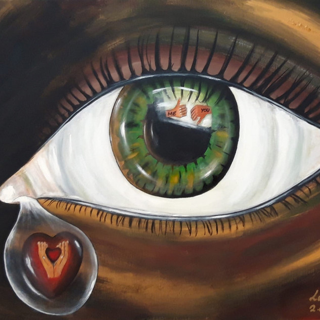 The eye that cries because of narcissism