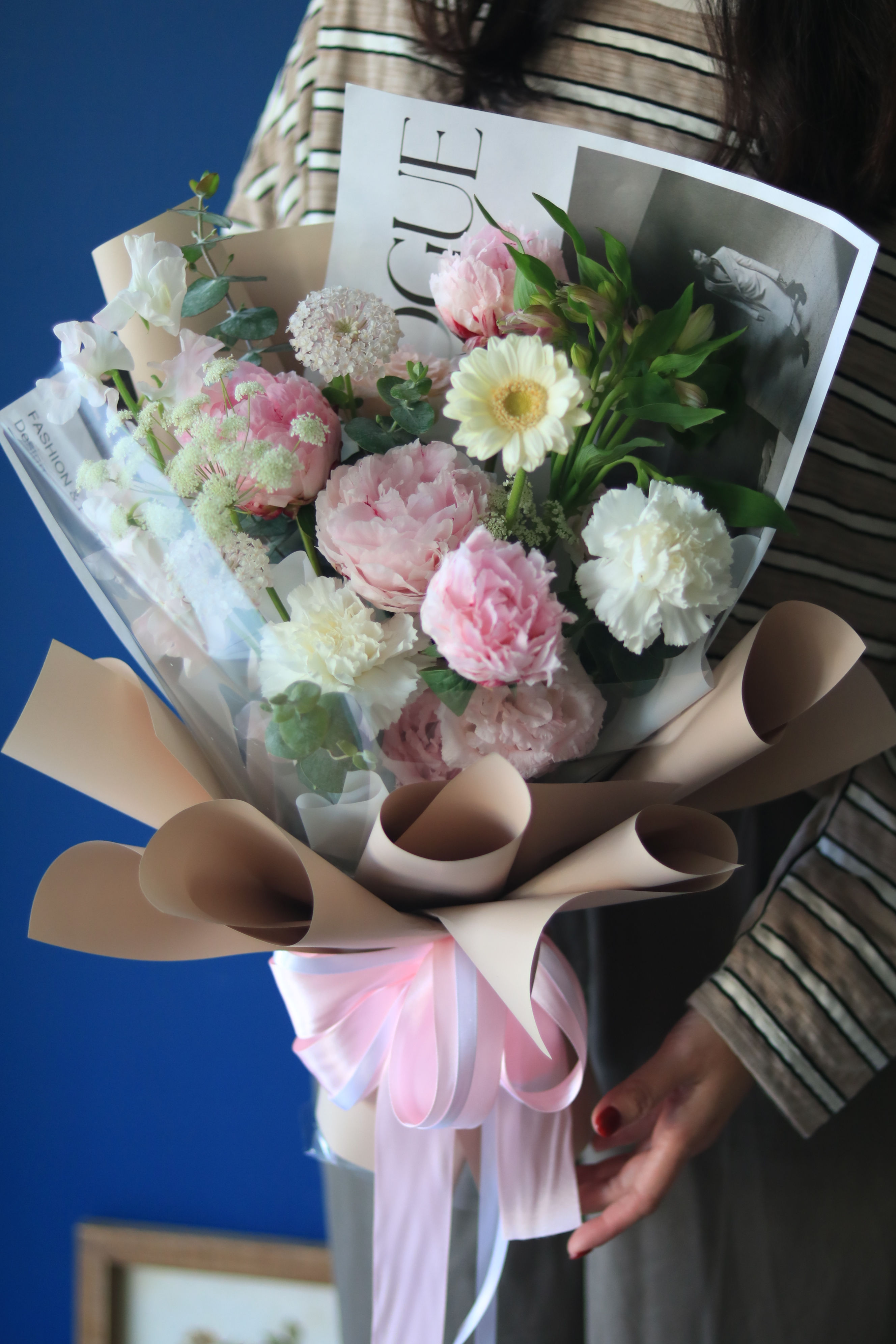 鮮花花束｜情人節花束-芍藥花束