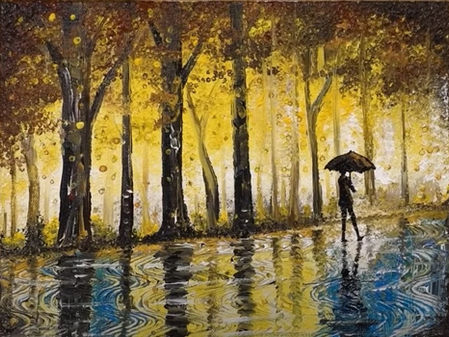 Rainy Day Painting - 'At Home Art 37'