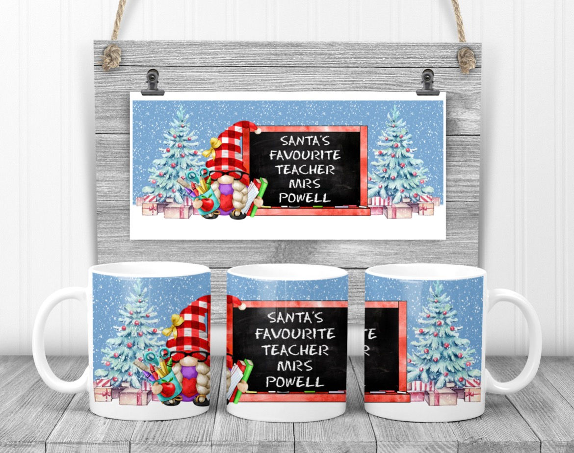 Personalised Teacher Coaster and Mug sets. -€15