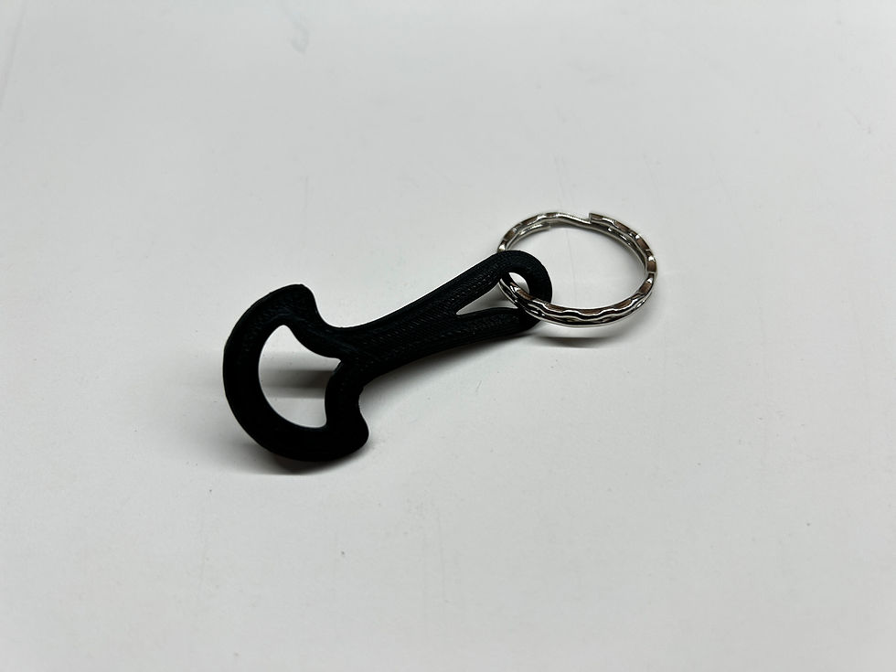 Thumbnail: Shopping trolley release keyring tag.