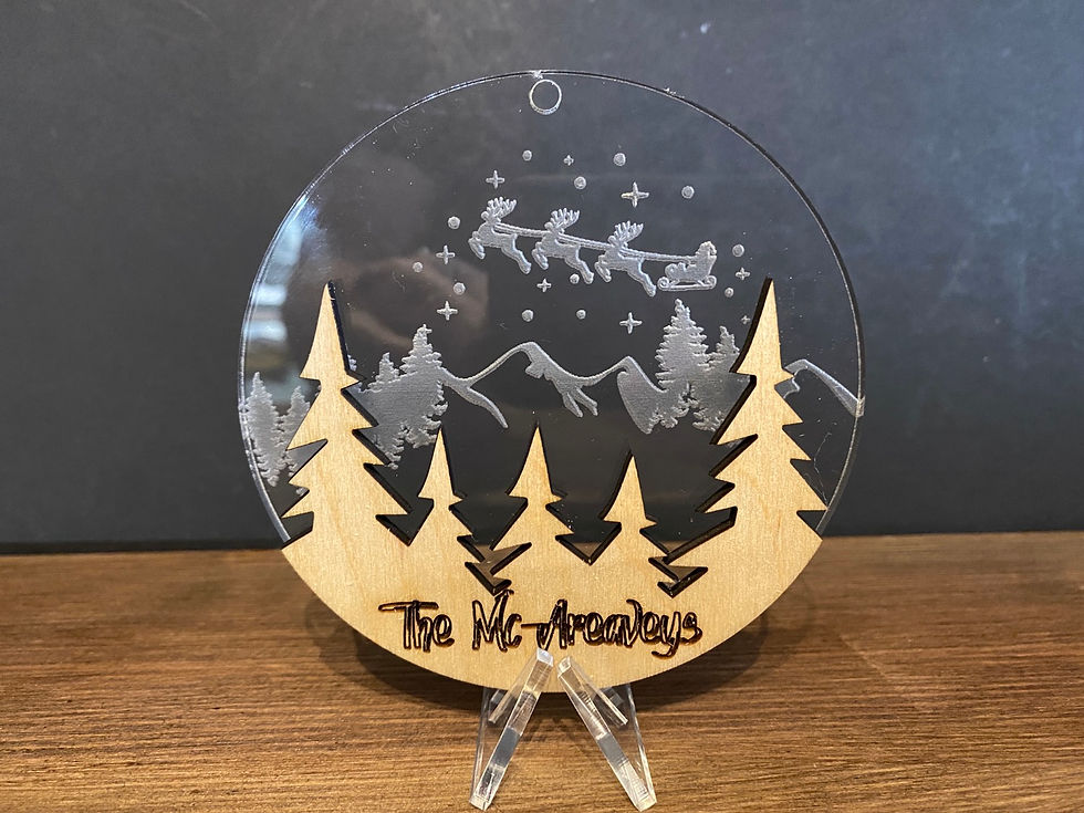Thumbnail: Personalised Christmas Bauble - Style 3