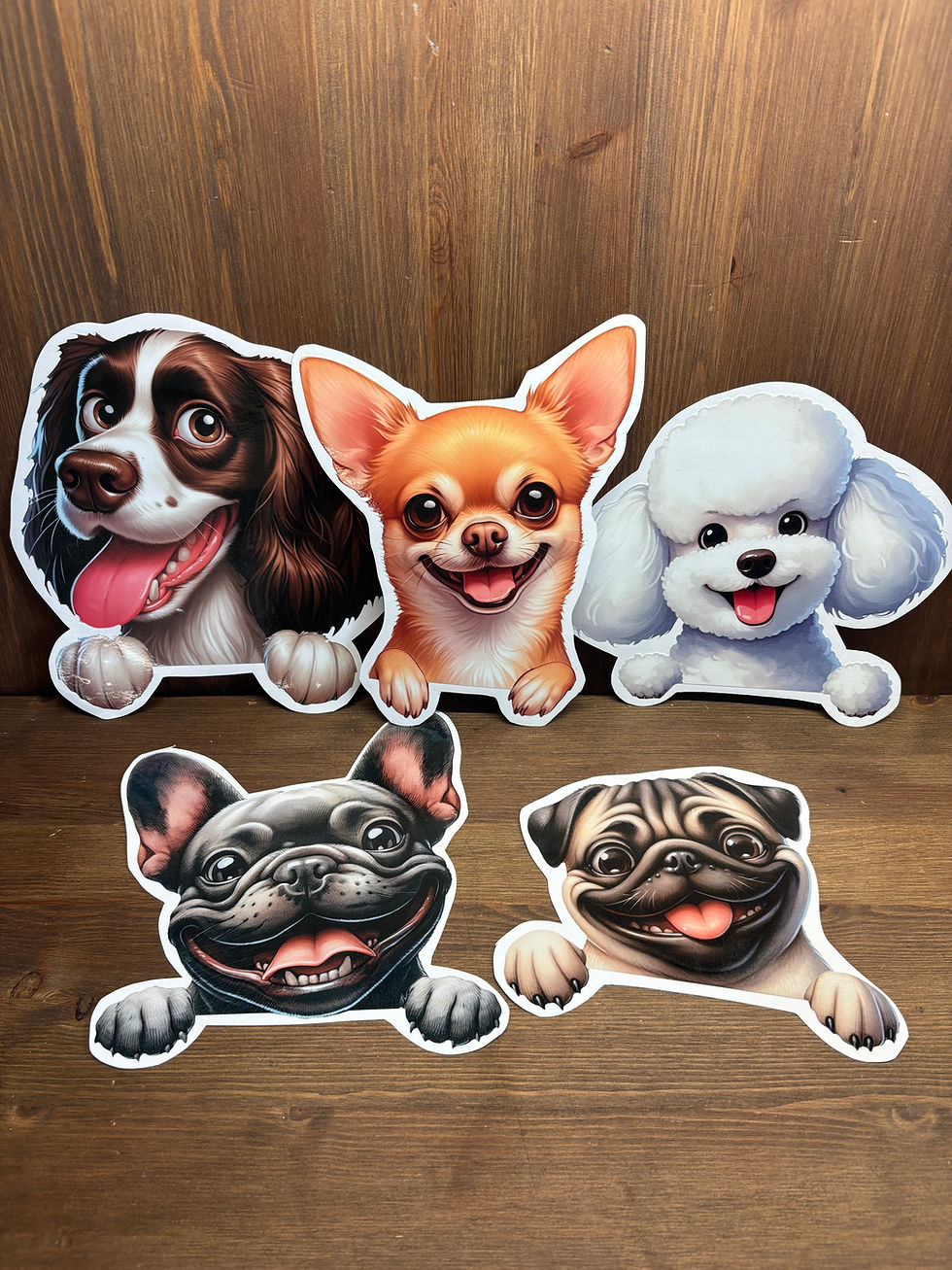 Thumbnail: PEEKING DOG WINDOW STICKERS