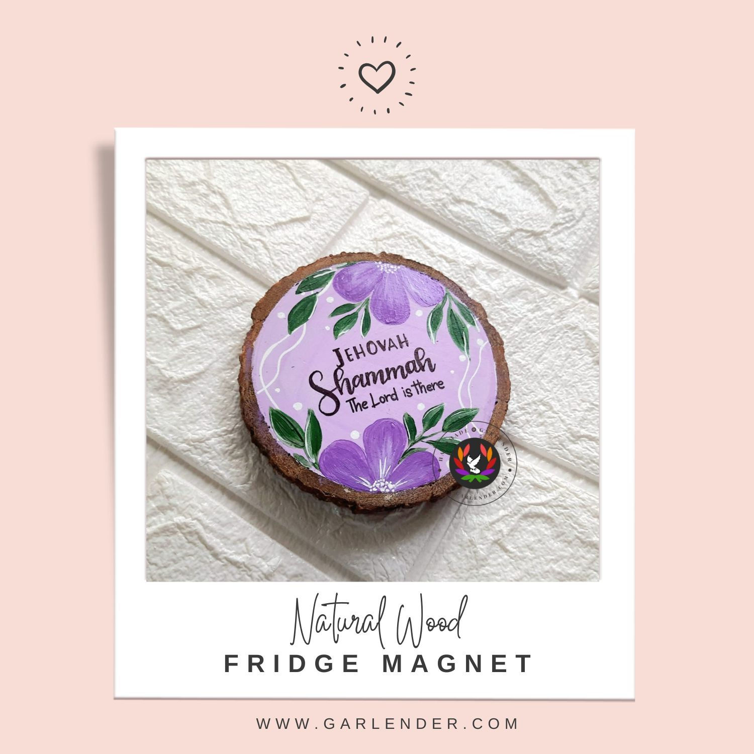Natural Wood Fridge Magnet@ Garlender