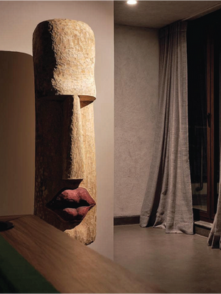 Hyderabad Residence, Wooden Sculpture