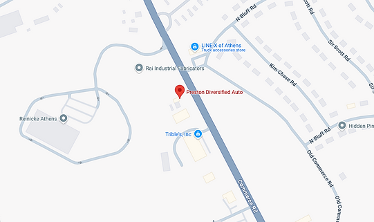 Location of Preston Diversified Automotive