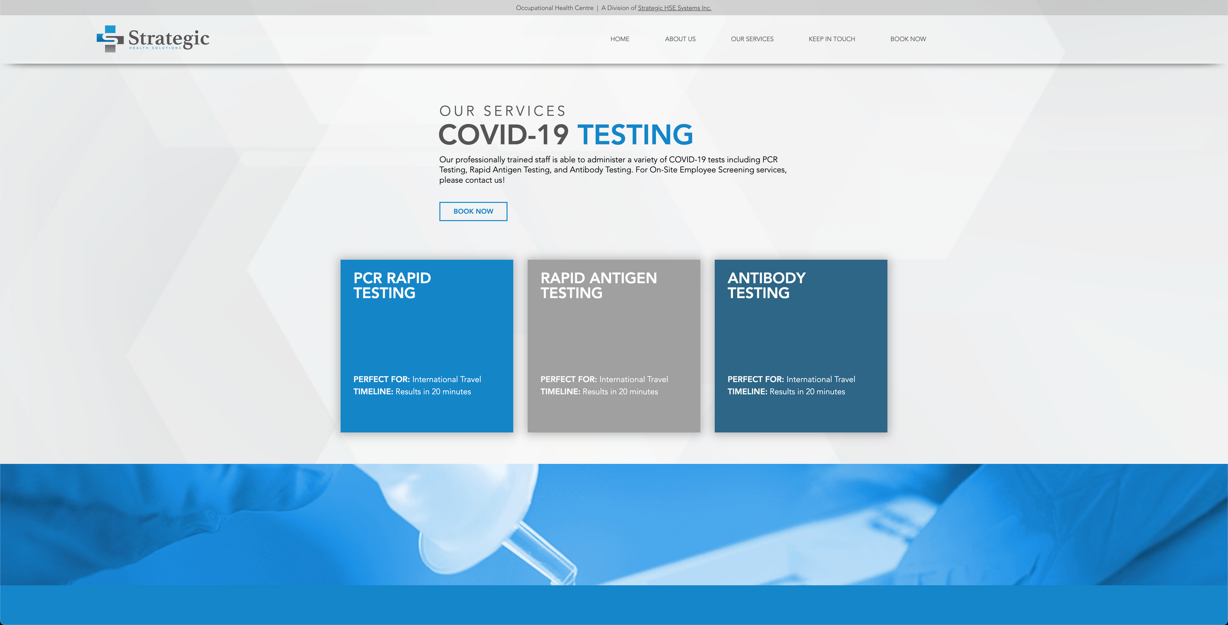 COVID19 Testing Strategic Health Solutions