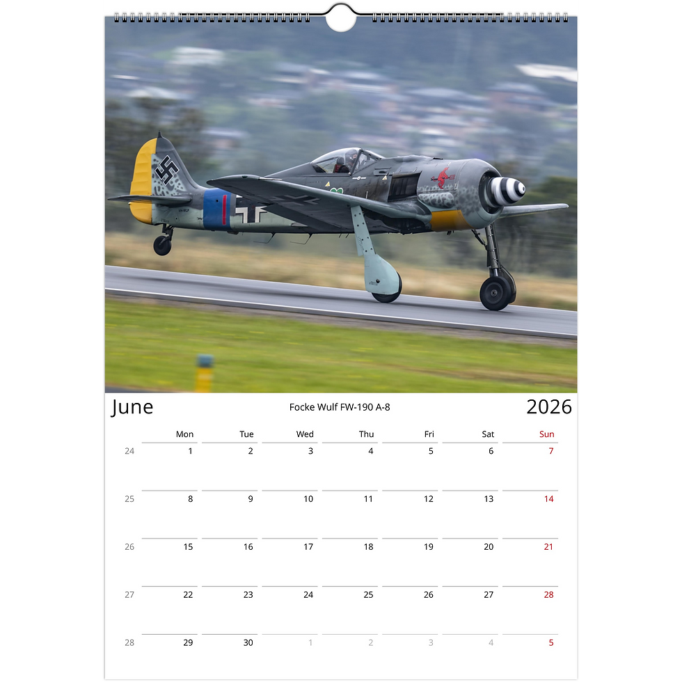 Thumbnail: Warbirds 2026 Ledger Wall Calendar (US & CA)