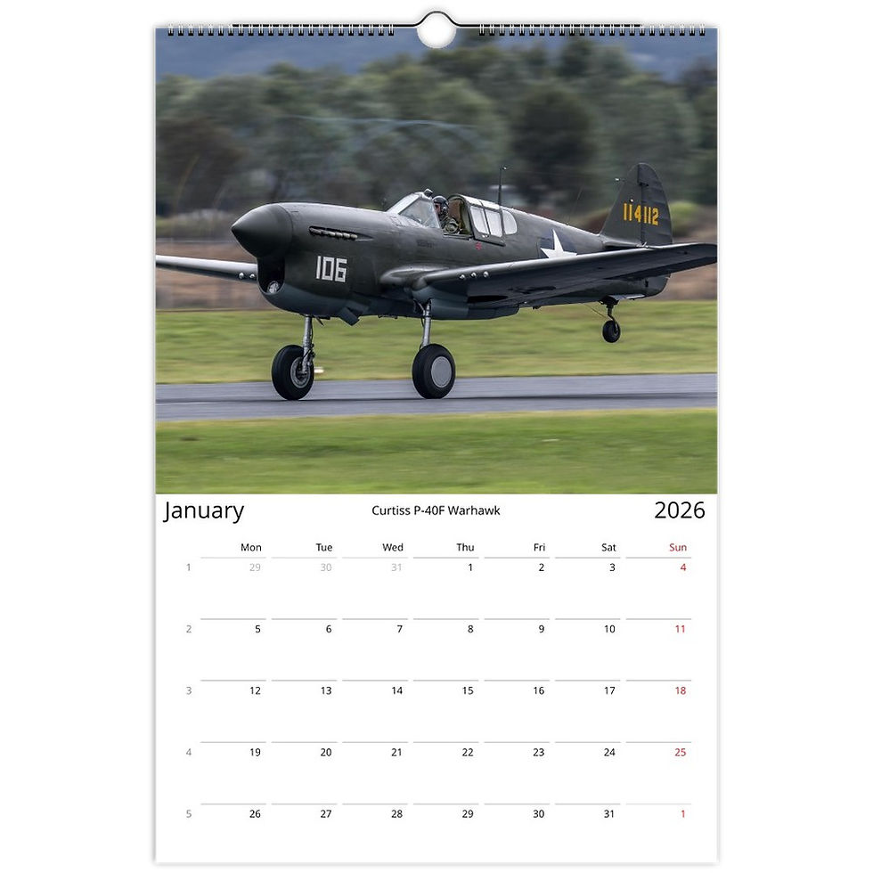 Thumbnail: Warbirds 2026 Ledger Wall Calendar (US & CA)