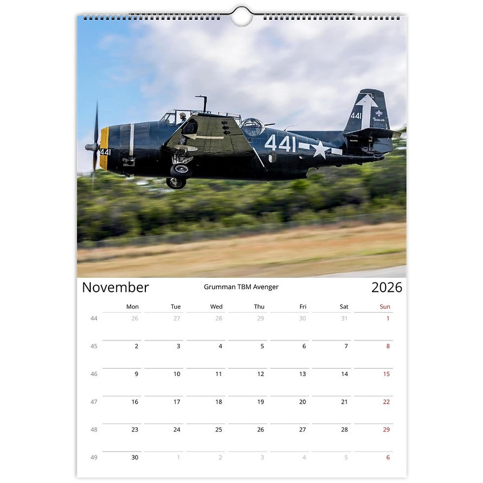 Thumbnail: Warbirds 2026 A3 Wall Calendar