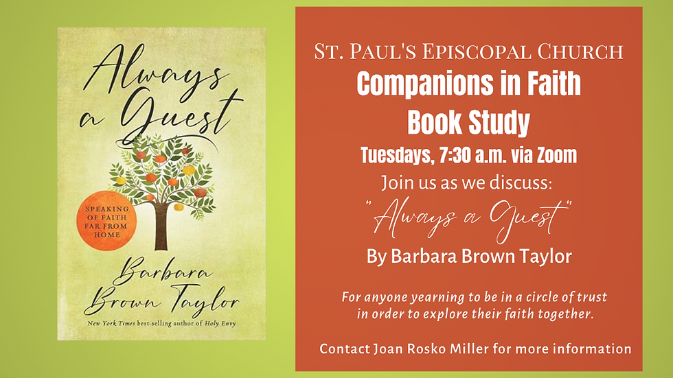 Companions in Faith Book Club