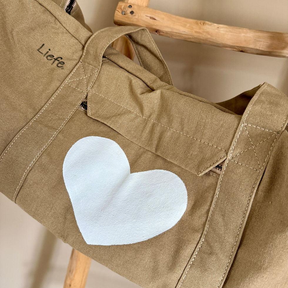 Thumbnail: YogaBag - Hartje (khaki canvas)
