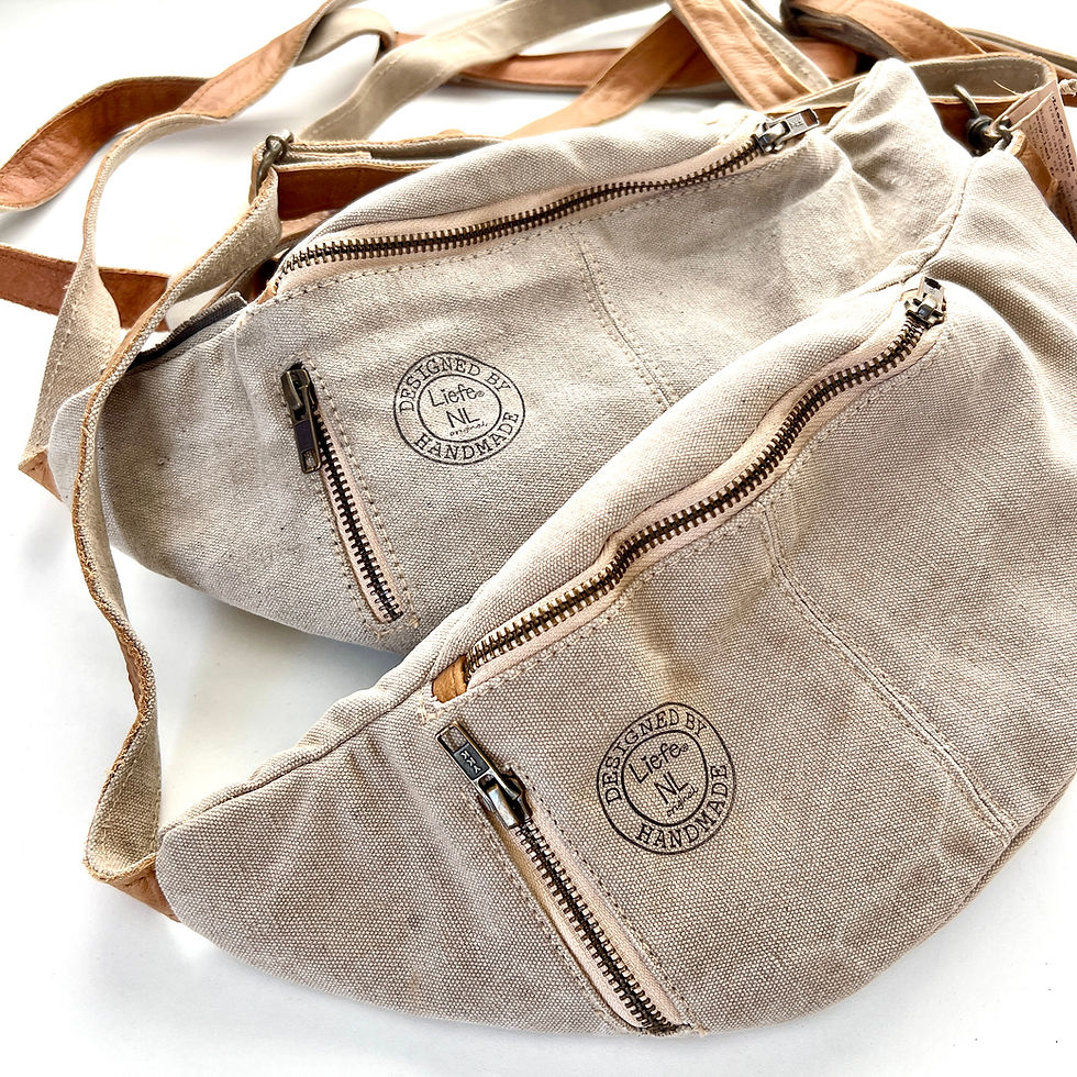 Thumbnail: Vintage light canvas BumBag