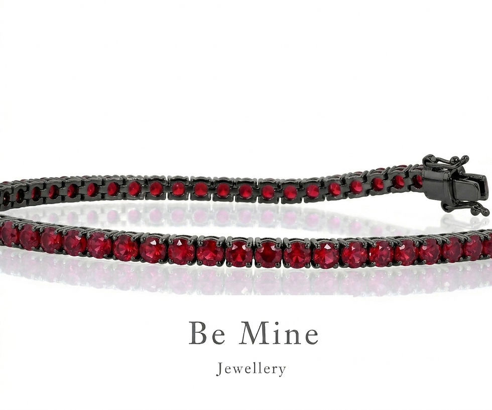 Midnight Ruby Tennis Bracelet be mine jewelry eitan namdar