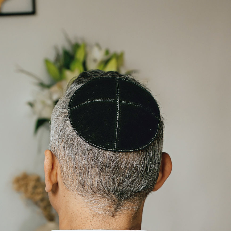 leather kippah black florida