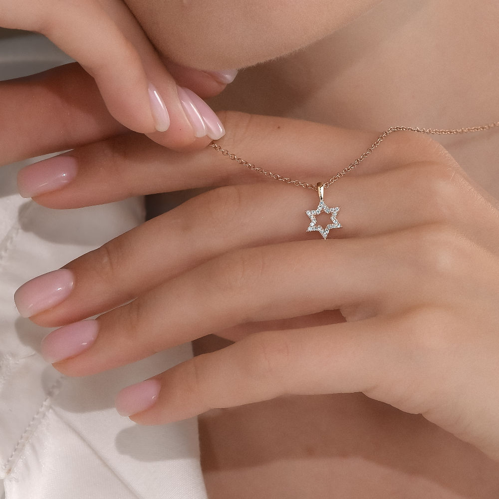 Or Hazahav Necklace magen david