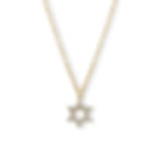 magen david necklace rose gold