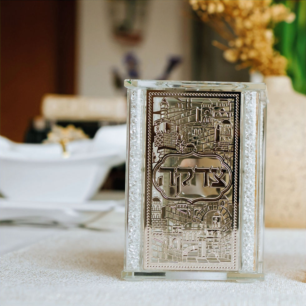 crystal tzdakah box