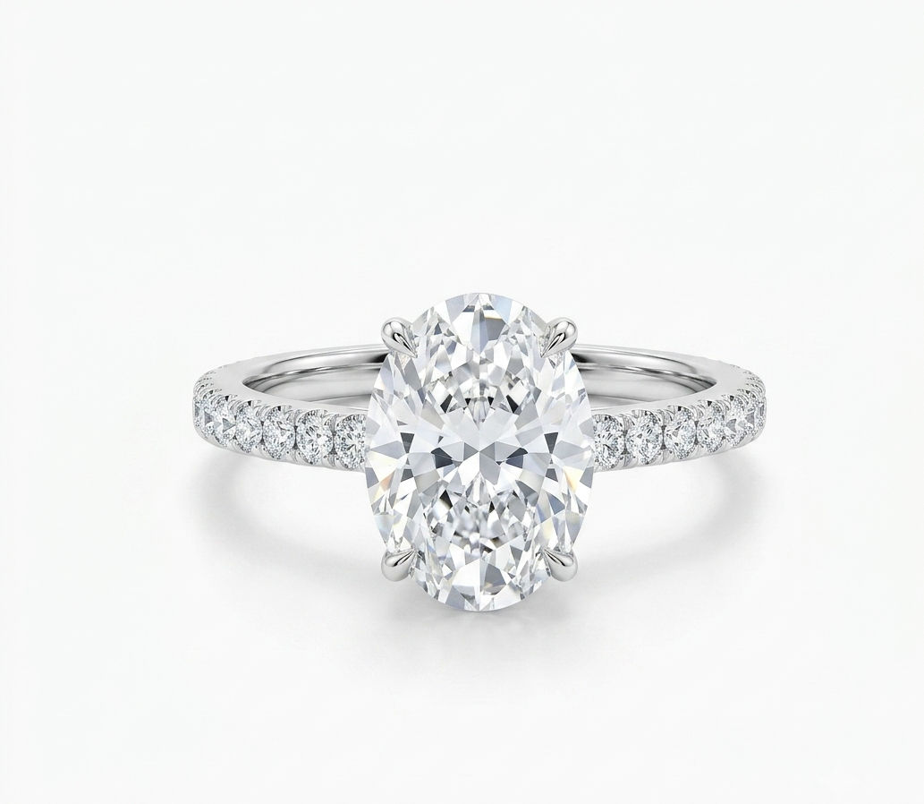 Oval Diamond Engagement Ring