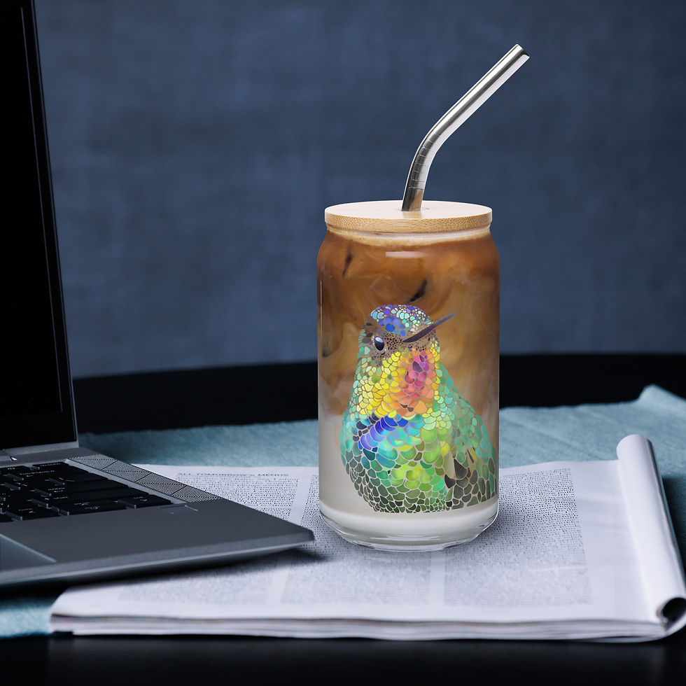 Thumbnail: Hummingbird glass