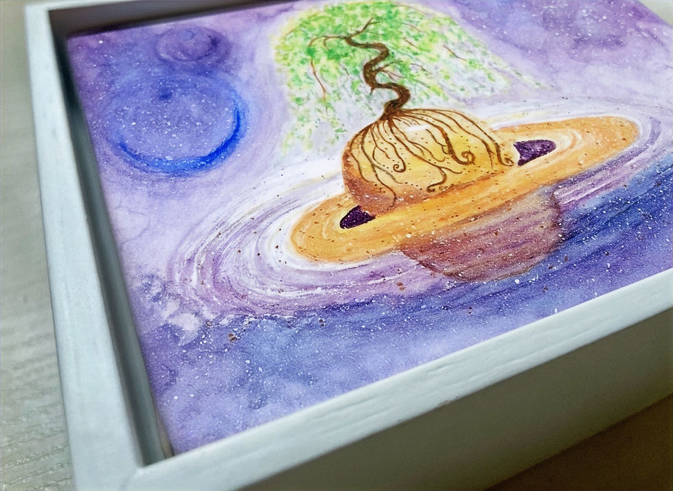 Thumbnail: Saturn's Weeping Willow Bonsai Tree (Floating Canvas)