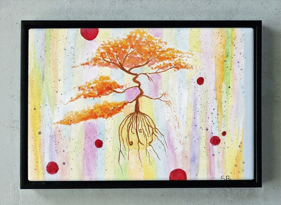 Thumbnail: Venus's Orange Bonsai Tree (Floating Canvas)