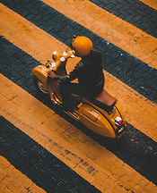 Man on Scooter