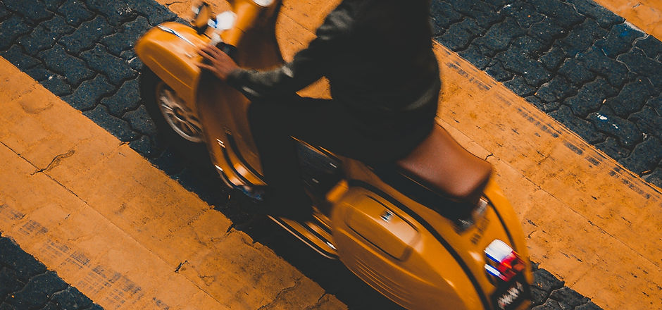 Man on Scooter