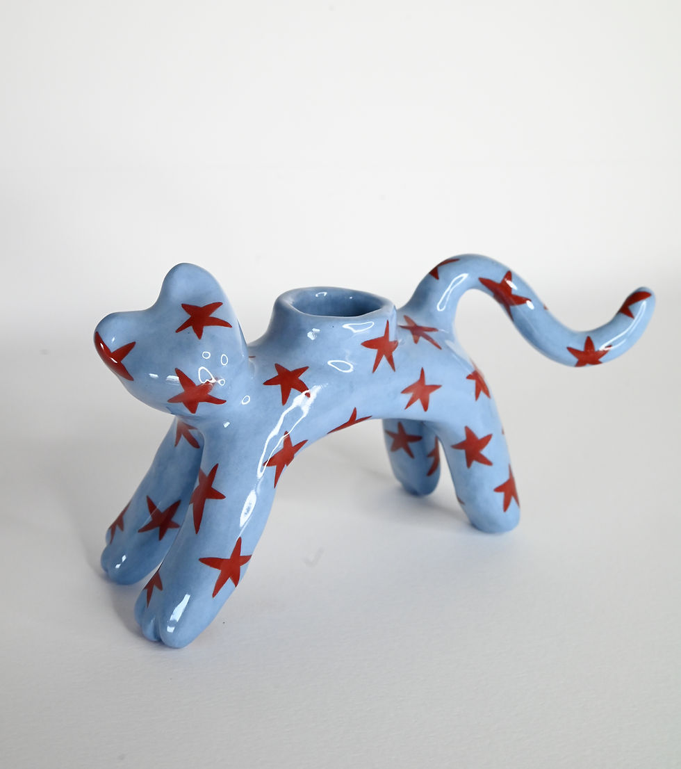 Miniatura: gattino porta candela