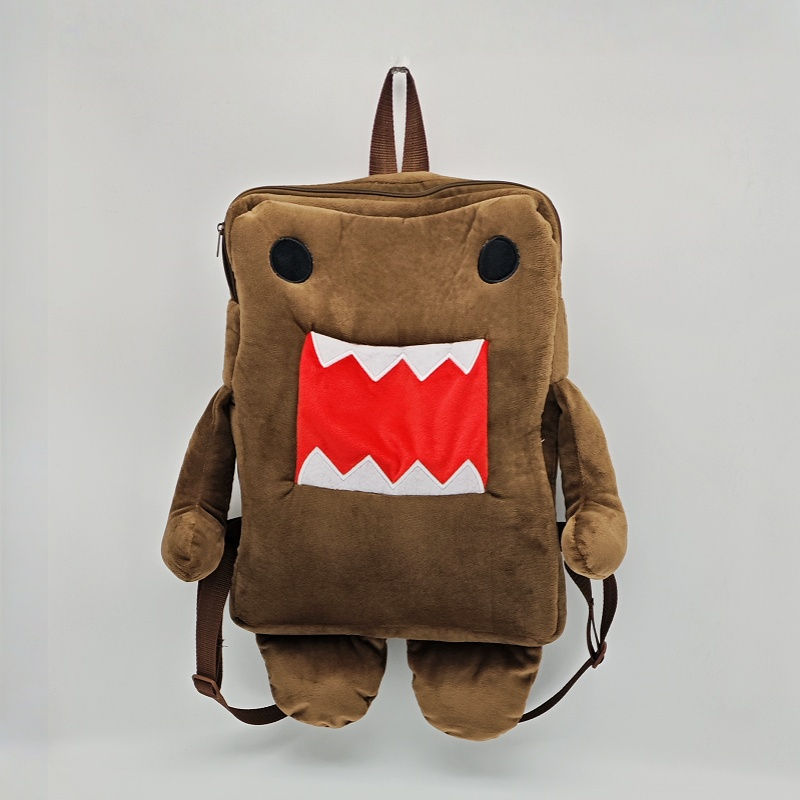 TreasuringU Domo Kun Zaino in peluche Borsa imbottita marrone per donna Uomo Bam