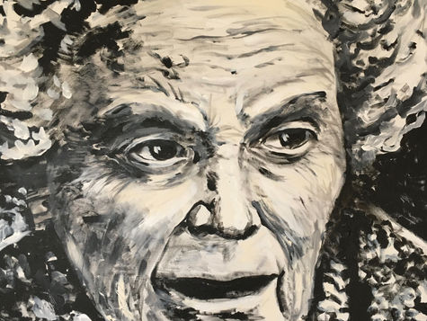 Die Wegbereiterin, expressiv, Portrait, Augen, Malerei, Kunst, Acrylmalerei